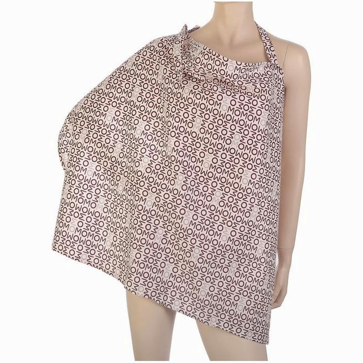 Накидка для кормления малыша, цвет бежевый, рисунок слова артикул анонс 2598216