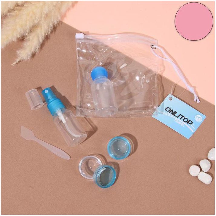 Набор для хранения, в чехле, 5 предметов, цвет МИКС артикул анонс 655408