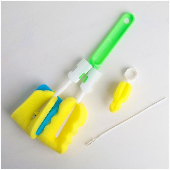 Картинка Набор ёршиков для посуды, 4 шт, цвет МИКС (№4613133) от магазина Мир детей Товары для Новорожденных