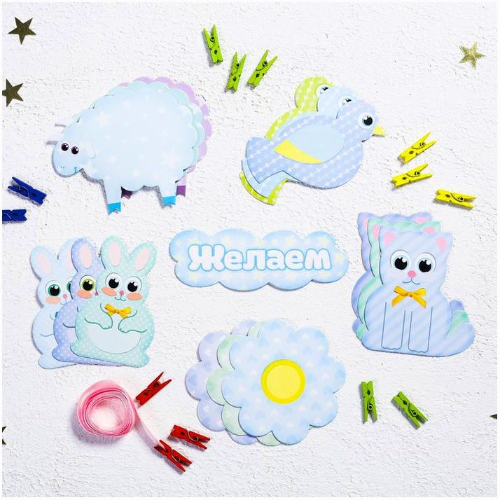 Гирлянда на ленте 