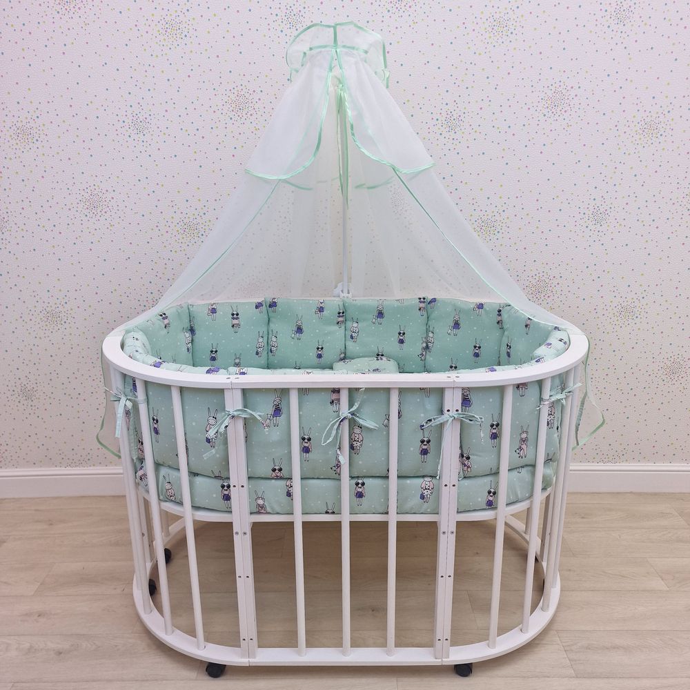 КПБ 18 пр (балдахин + борт + пододеяльник + одеяло + наволочка + подушка + простынь (бязь) 12кв артикул анонс 1144-0-1_08