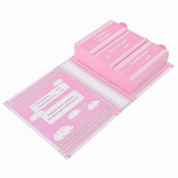 Картинка Набор памятных коробочек для девочки "Тайник нашего ребёнка" (№2905373) от магазина Мир детей Товары для Новорожденных