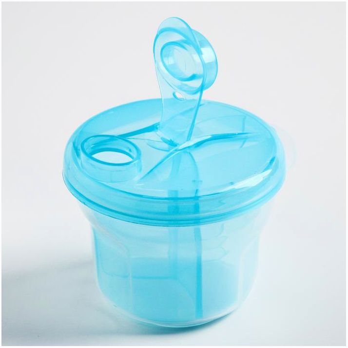 № 1610025 Контейнер для хранения детского питания, 3 секции по 75 мл., 9,5х8,5 см., 225 мл., цвет МИКС