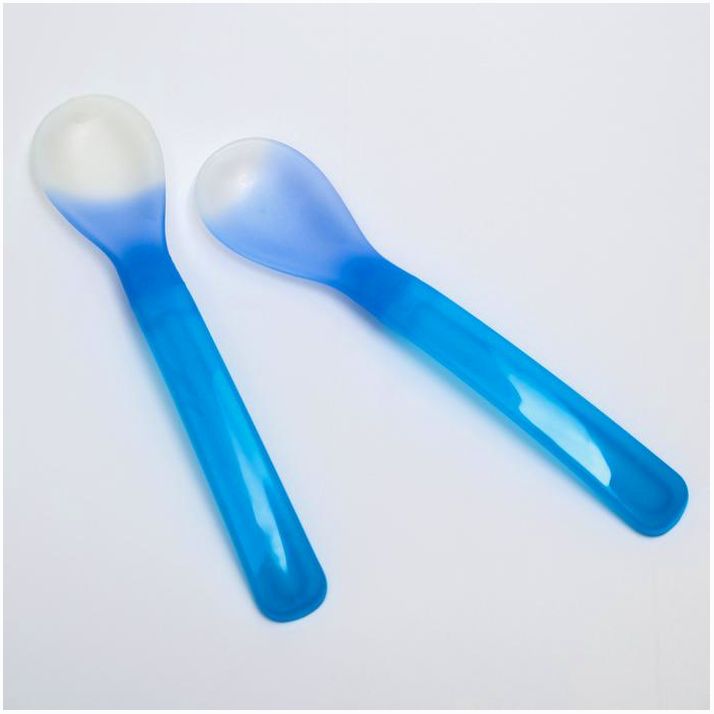 Картинка Набор ложек детских термочувствительных для кормления, от 5 мес., 2 шт., цвета МИКС (№652034) от магазина Мир детей Товары для Новорожденных