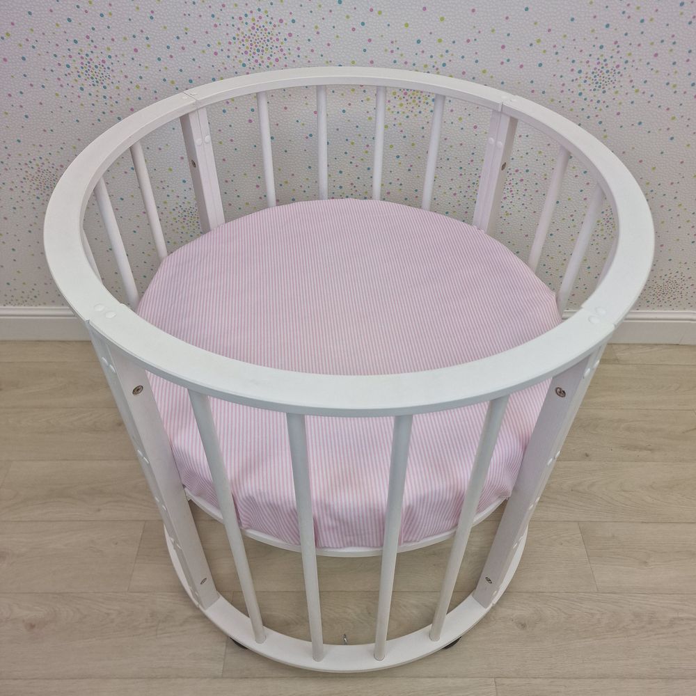 Простыня на резинке на круглую кровать (бязь) артикул анонс 255_33