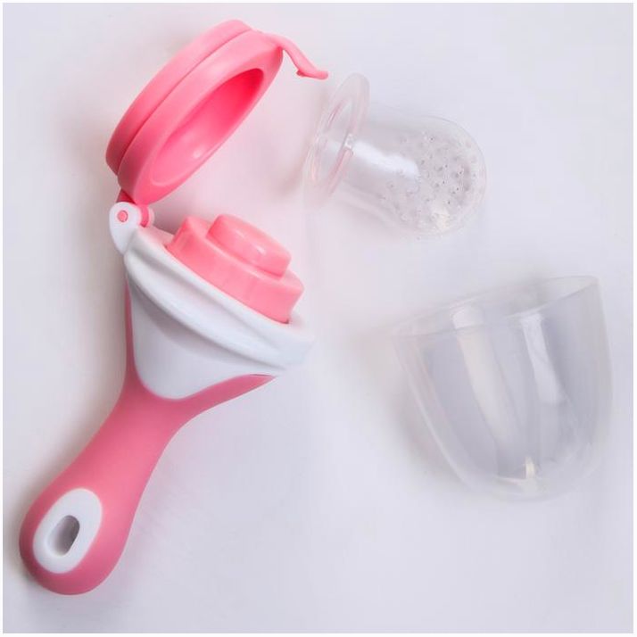 Картинка Ниблер для прикорма, с силиконовой сеточкой, цвет розовый/белый (№2932129) от магазина Мир детей Товары для Новорожденных