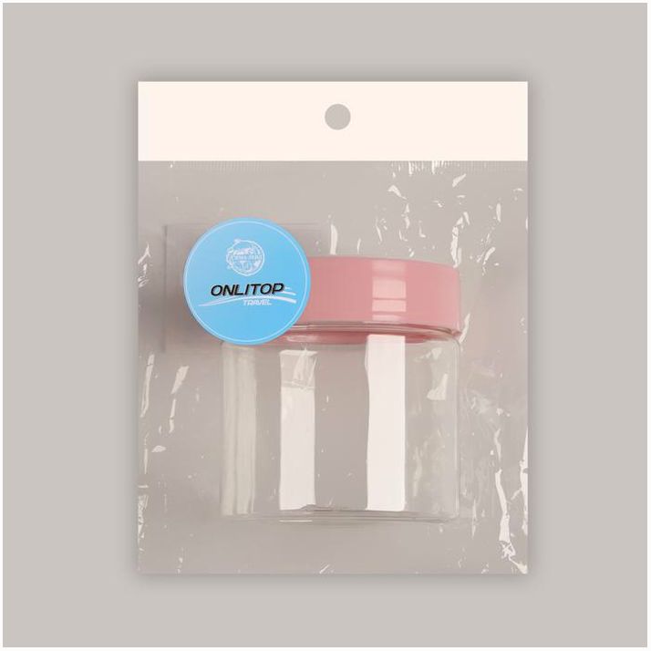 Картинка Органайзер для хранения, с крышкой, d 7 ? 9 см, 280 мл, цвет белый/розовый (№3957398) от магазина Мир детей Товары для Новорожденных