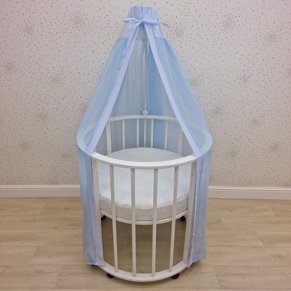 Балдахин (бязь/сеточка) + бант (бязь) артикул анонс 941_24