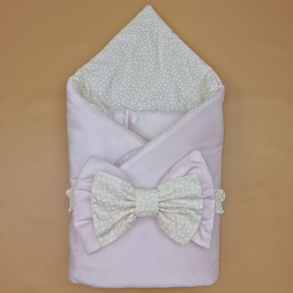 Комплект на выписку 2 пр: одеяло+бант (двухсторонний) артикул анонс 1876в-1-2_м_09