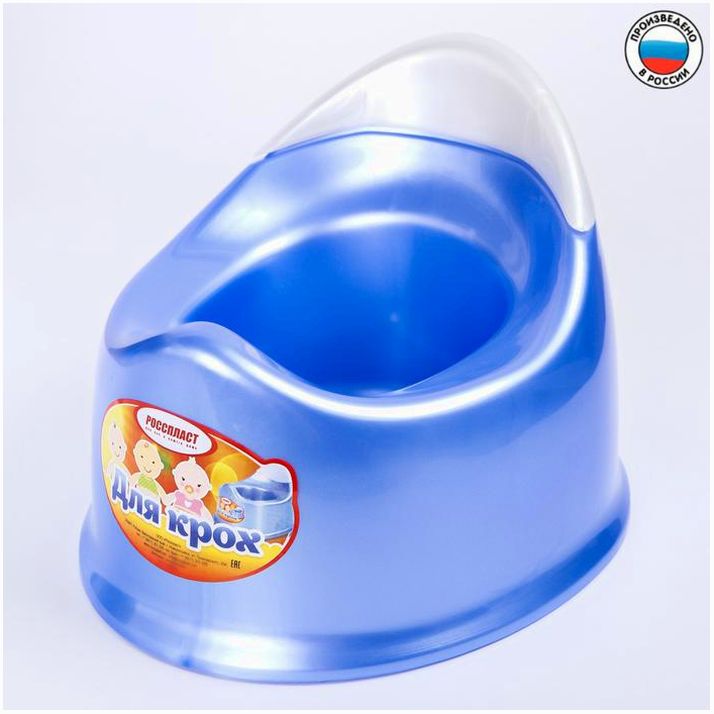 Горшок детский «Для крох», цвет голубой артикул анонс 1992944