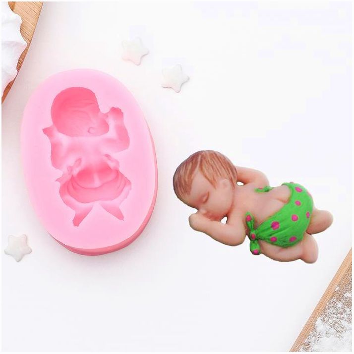 Картинка Силиконовый молд «Малыш», 6?4?2 см, цвет розовый (№1166888) от магазина Мир детей Товары для Новорожденных