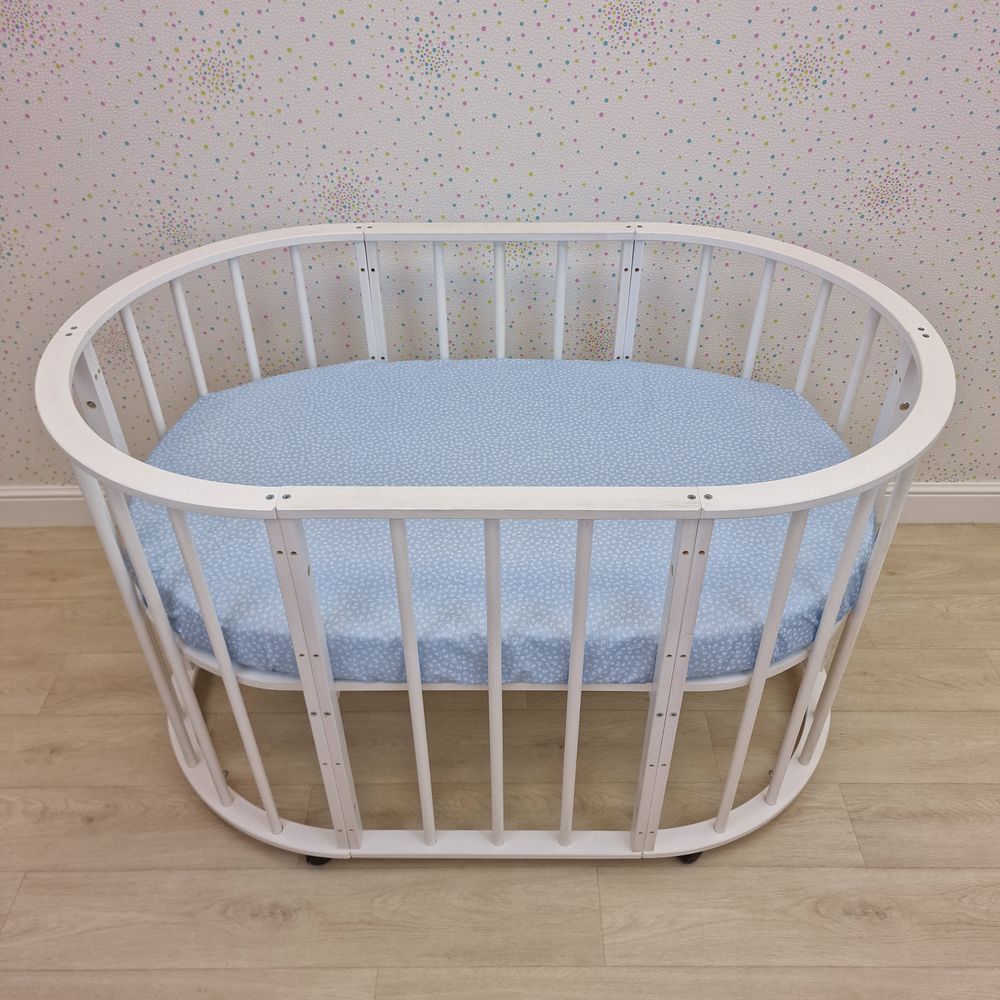 Простыня на резинке на овальную кровать (бязь) артикул анонс 257_22