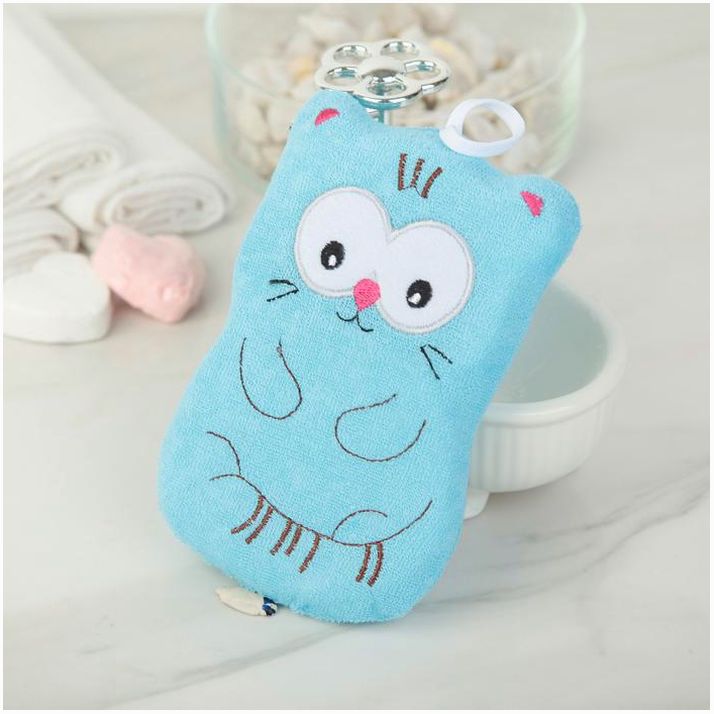 Картинка Мочалка для тела детская Доляна «Котики», цвет МИКС (№3092586) от магазина Мир детей Товары для Новорожденных