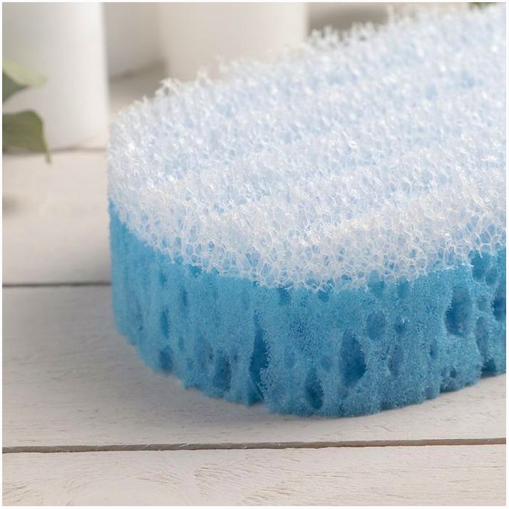 Картинка Губка для тела массажная «Удовольствие», 10,5?6?16,5 см, цвет МИКС (№672726) от магазина Мир детей Товары для Новорожденных