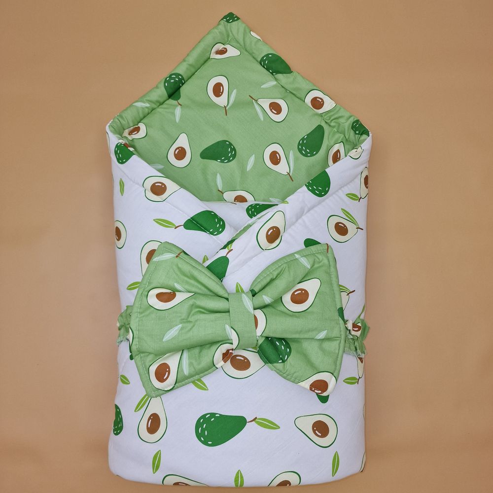 Комплект на выписку 2 пр: одеяло+бант-подушка (сатин) артикул анонс 1872с-0-1_м