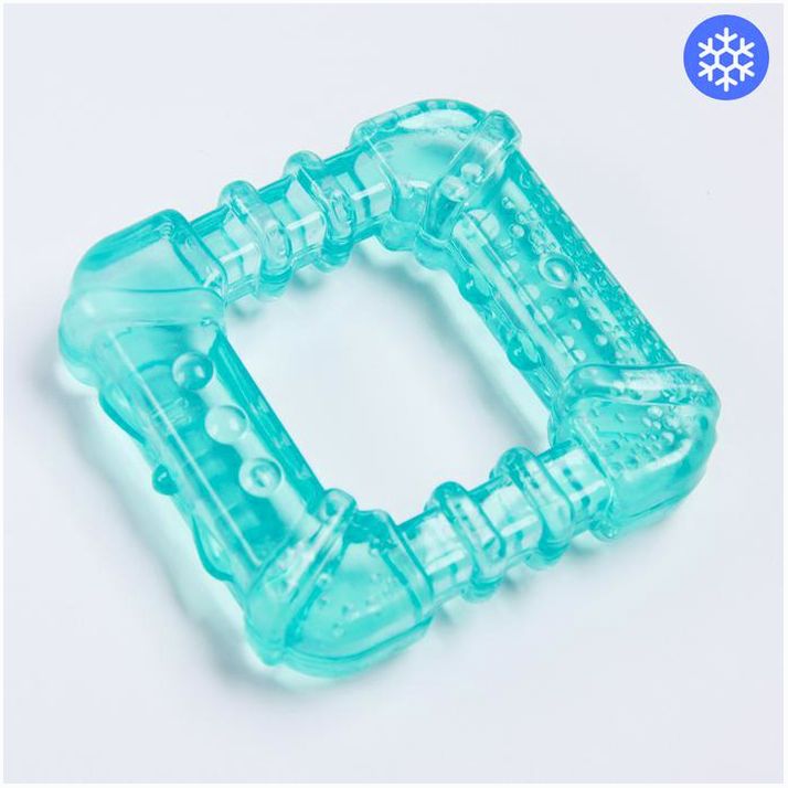 Прорезыватель охлаждающий «Фактурный квардат», цвет МИКС, Крошка Я артикул анонс 4591173