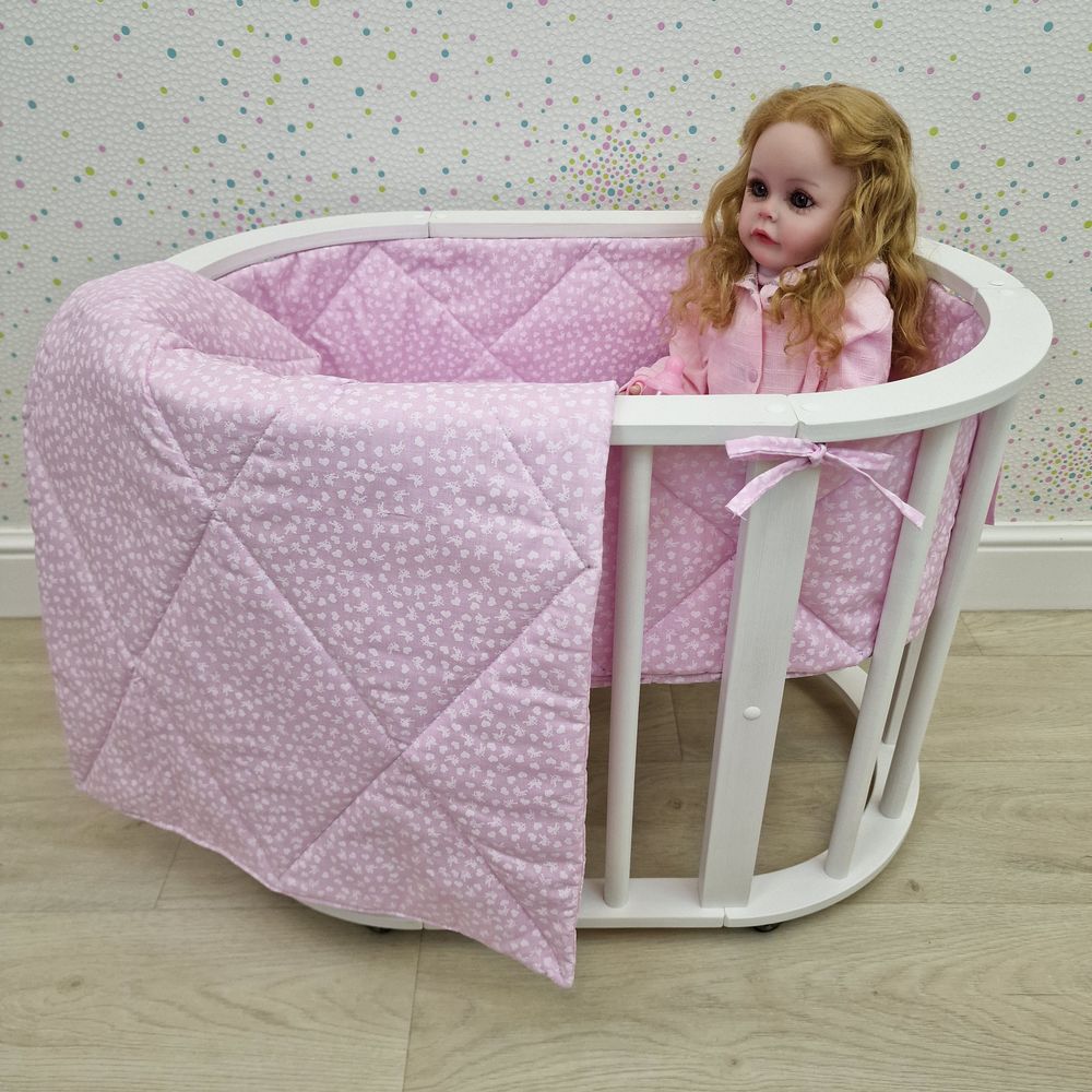 Пеленка для новорожденного с кружевами (бязь) артикул анонс КуклКПБ5_21