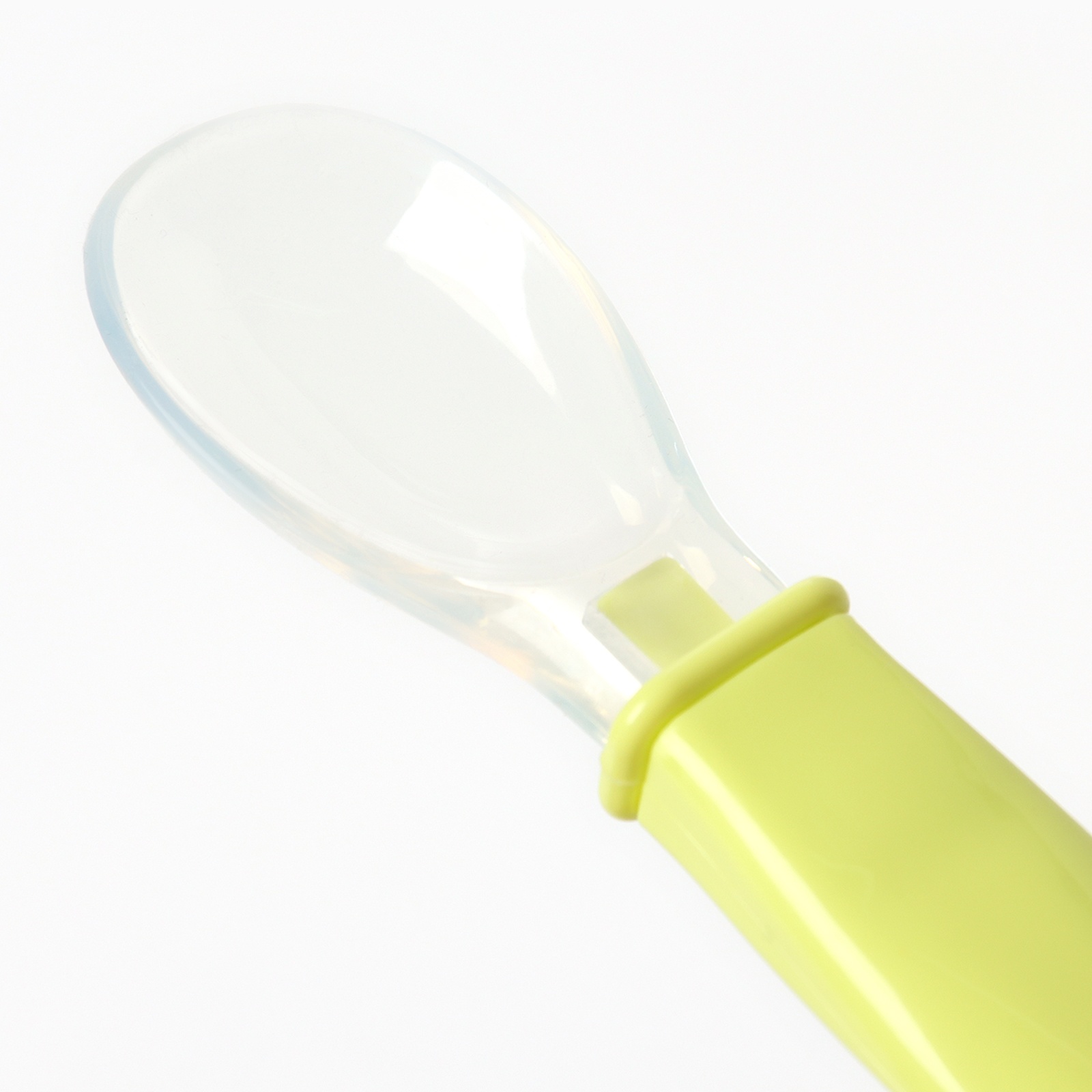 Картинка Ложка силиконовая, для кормления, цвет зеленый (№10648506) от магазина Мир детей Товары для Новорожденных