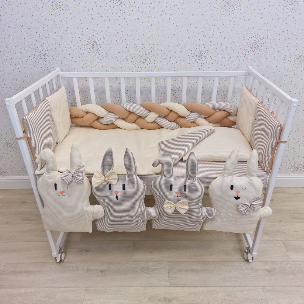 КПБ 14 пр (борт + пододеяльник + одеяло + наволочка + подушка + простынь (бязь) артикул анонс 1174-0-1бб_07