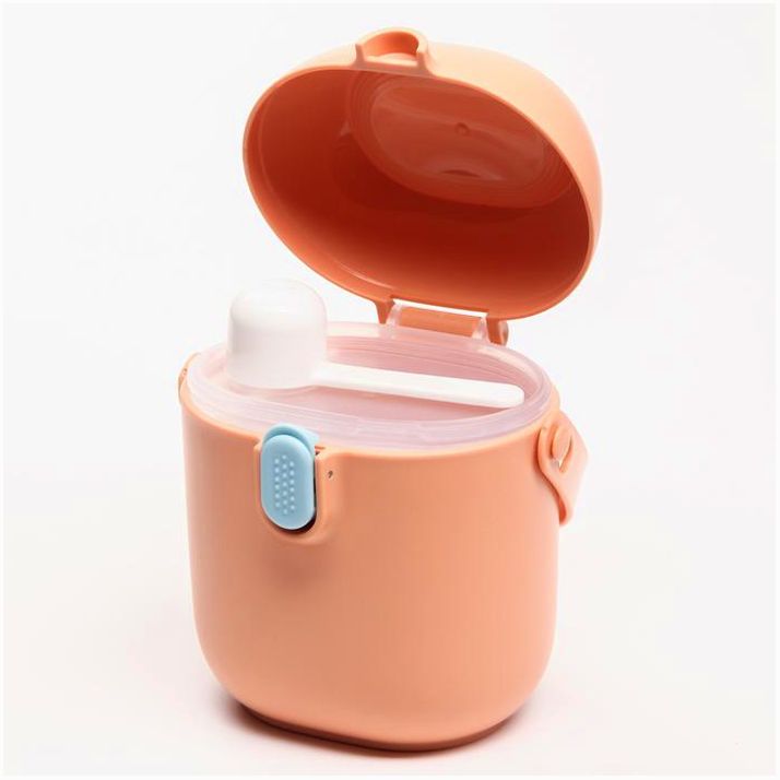 Картинка Контейнер для хранения детского питания 450 мл., с ложкой, цвет персиковый (№7550788) от магазина Мир детей Товары для Новорожденных