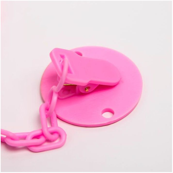 Картинка Держатель для соски - пустышки «Волшебная принцесса», на цепочке, цвет розовый (№2357238) от магазина Мир детей Товары для Новорожденных