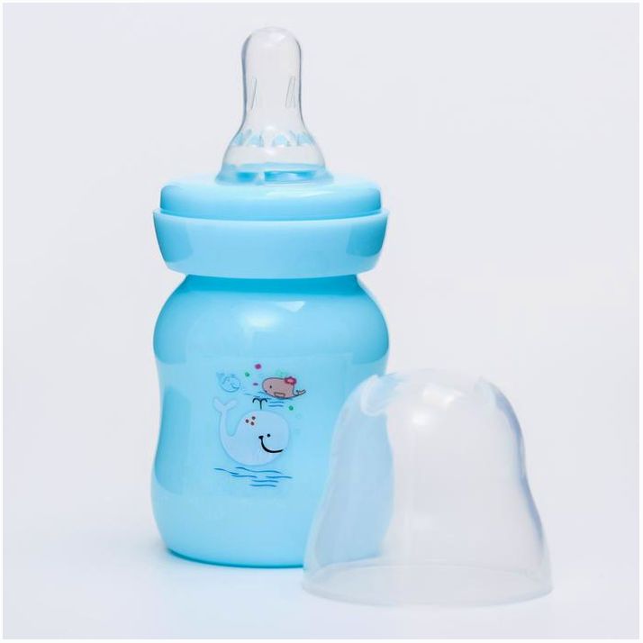 № 4729887 Бутылочка для кормления, 60 мл., от 0 мес., медленный поток, цвет голубой