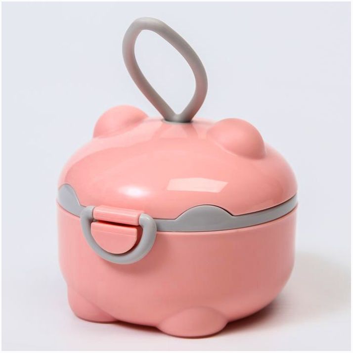 Контейнер для хранения детского питания, 150 мл., цвет розовый артикул анонс 6936523