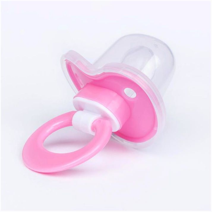 Картинка Пустышка силиконовая ортодонтическая с колпачком, от 0 - 3 мес., цвет розовый (№2300145) от магазина Мир детей Товары для Новорожденных