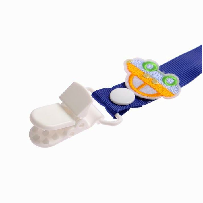 № 2792854 Держатель для соски - пустышки , ниблера «Счастливый малыш» на ленте