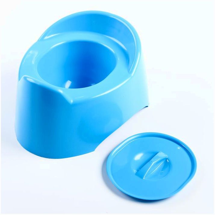 № 230089 Горшок детский с крышкой «Малышок», для мальчика, цвет МИКС