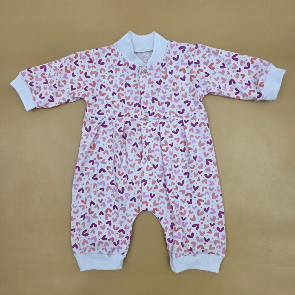 Комбинезон №1 (кулирка, кнопки спереди, открытые ручки и ножки) артикул анонс 0313-62МД