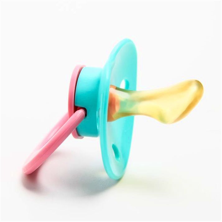 № 1476838 Соска-пустышка латексная ортодонтическая «Нежность» с кольцом, от 0 мес., цвета МИКС