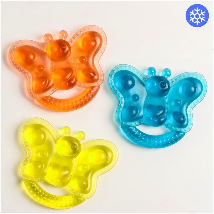 Прорезыватель охлаждающий «Бабочка», цвет МИКС артикул анонс 921646