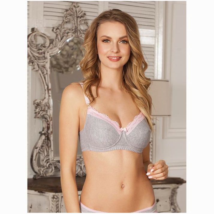 Бюстгальтер послеродовый Marta, цвет серый, размер 90-E артикул анонс 4855065