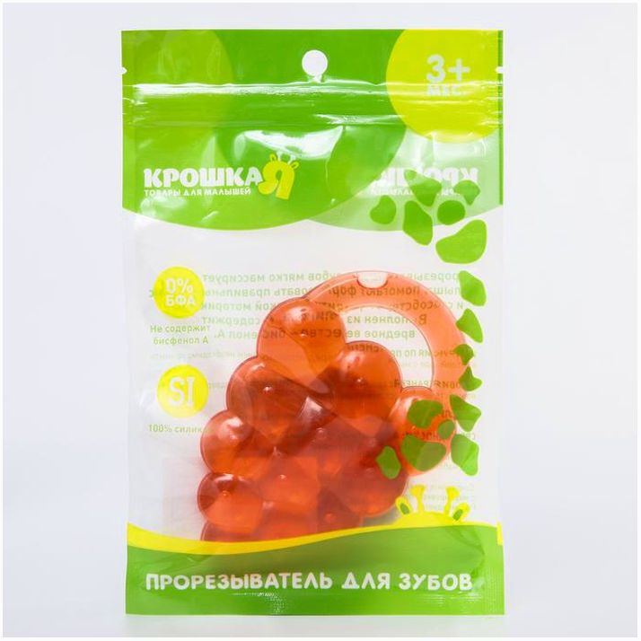 Картинка Прорезыватель охлаждающий «Виноградик», цвет МИКС, Крошка Я (№4729895) от магазина Мир детей Товары для Новорожденных
