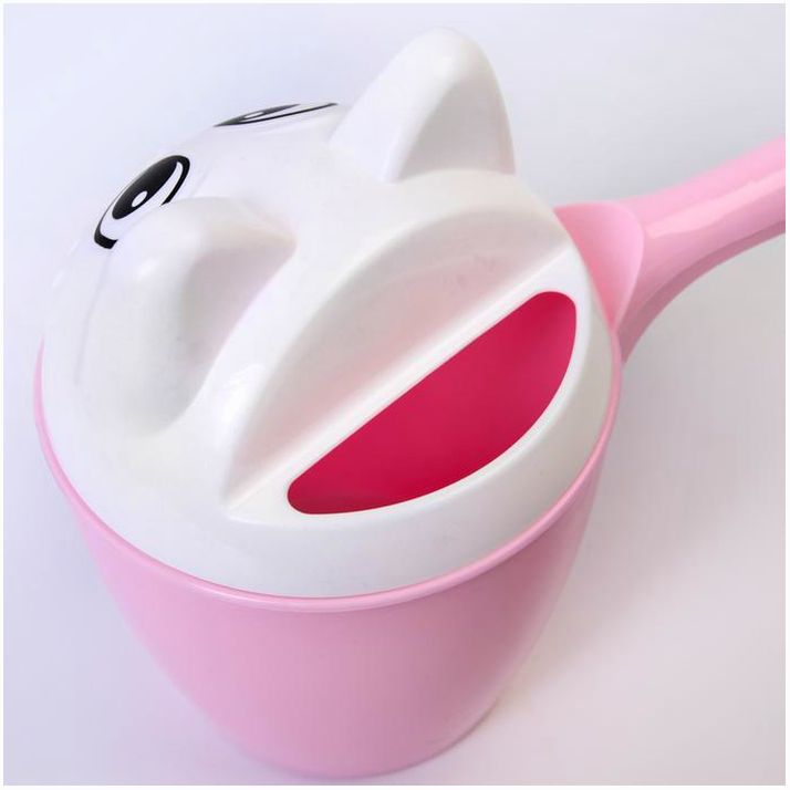 Картинка Ковш для купания и мытья головы, банный ковшик, хозяйственный «Котофей», 1 литр, цвет розовый (№2875419) от магазина Мир детей Товары для Новорожденных