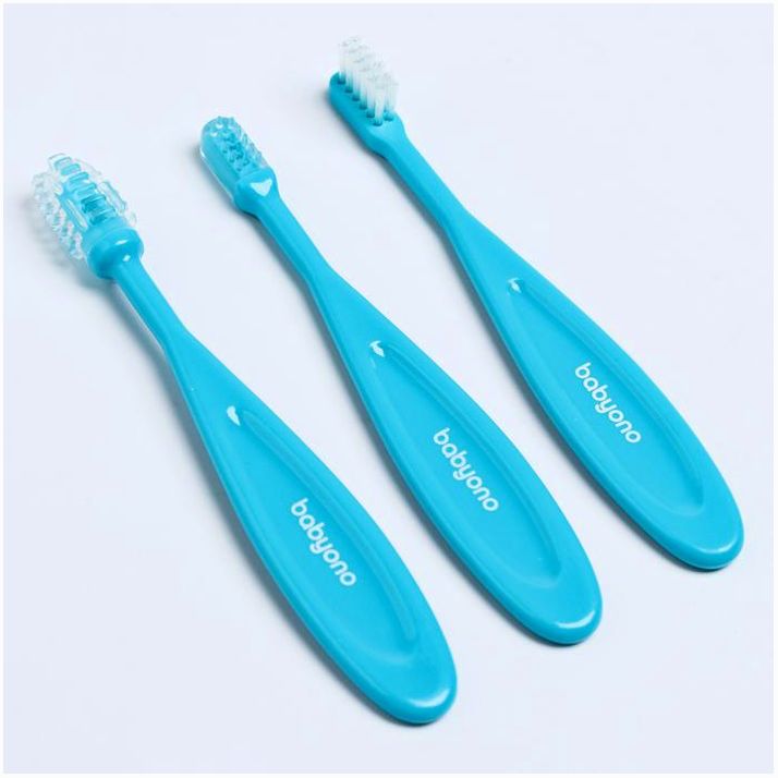 № 1781830 Набор детских щёток 3 шт.: щётка, массажёр,щётка с мягкой щетиной, от 3 мес, цвета МИКС