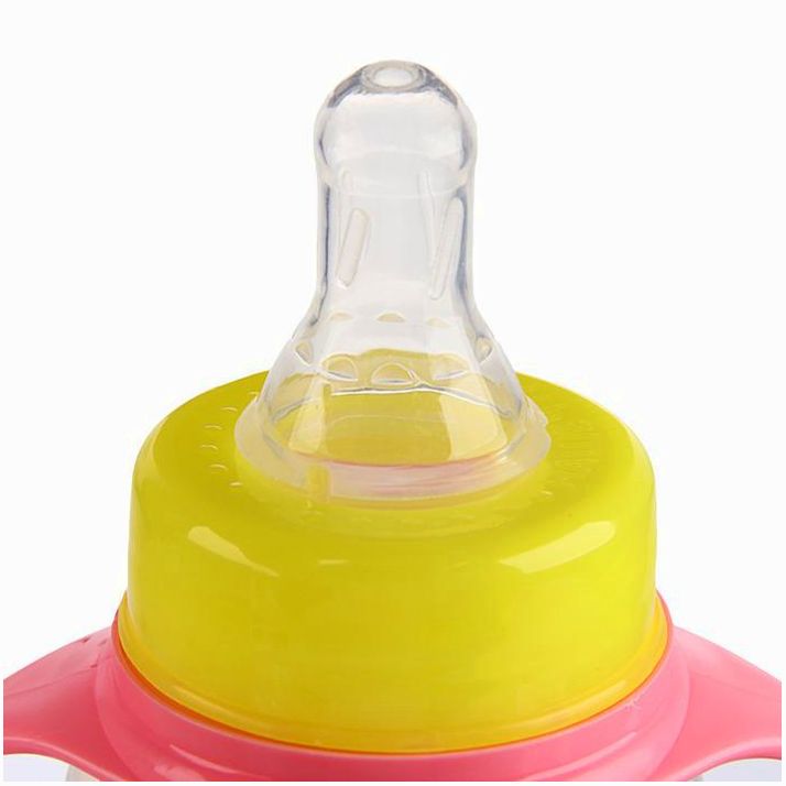 Картинка Бутылочка «Малышка» , с ручками, 250 мл, от 0 мес., цвет розовый (№2969817) от магазина Мир детей Товары для Новорожденных