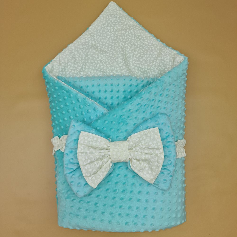 Комплект на выписку 2 пр: одеяло+бант (двухсторонний) артикул анонс 1876в-0-1_м_06
