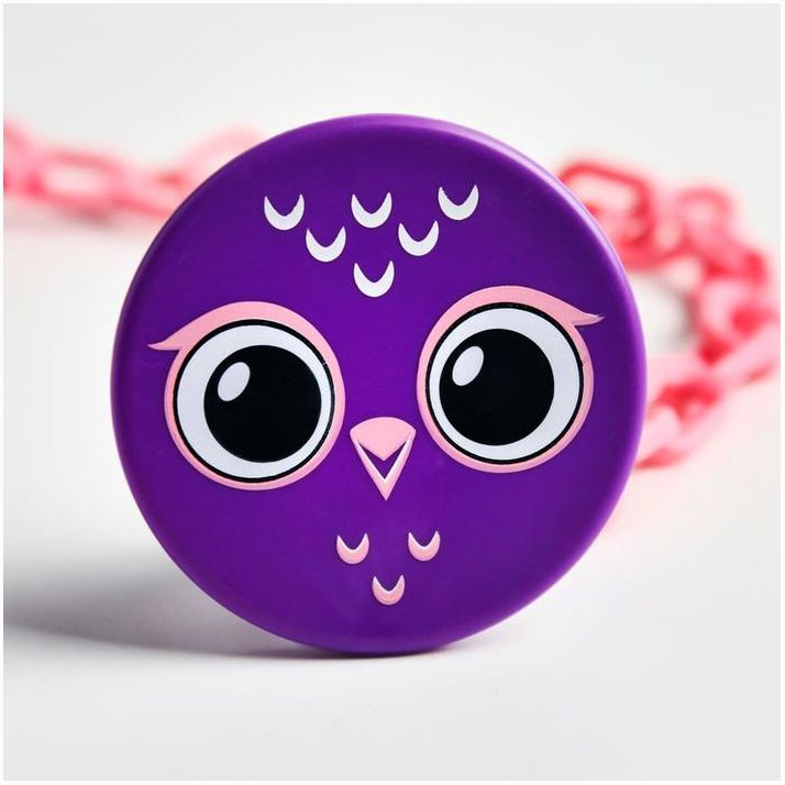 Картинка Держатель для соски - пустышки  «Сова», на цепочке (№4734593) от магазина Мир детей Товары для Новорожденных