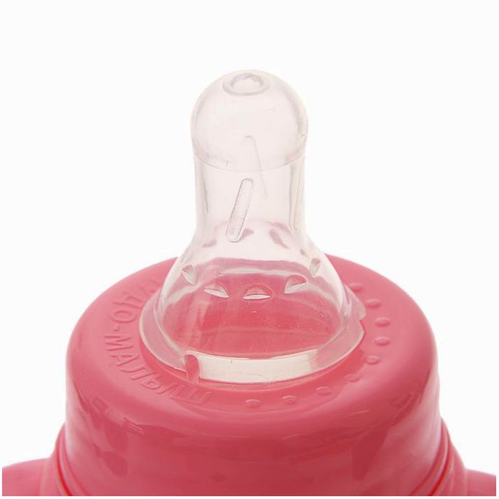 Картинка Бутылочка «Кошечка Софи» приталенная, с ручками, 150 мл, от 0 мес., цвет розовый (№2969857) от магазина Мир детей Товары для Новорожденных