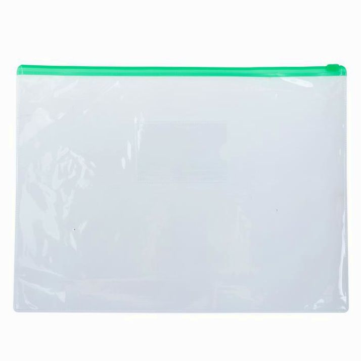 Картинка Папка-конверт на ZIP-молнии А4, 120 мкм, Calligrata, прозрачный, микс (№548617) от магазина Мир детей Товары для Новорожденных