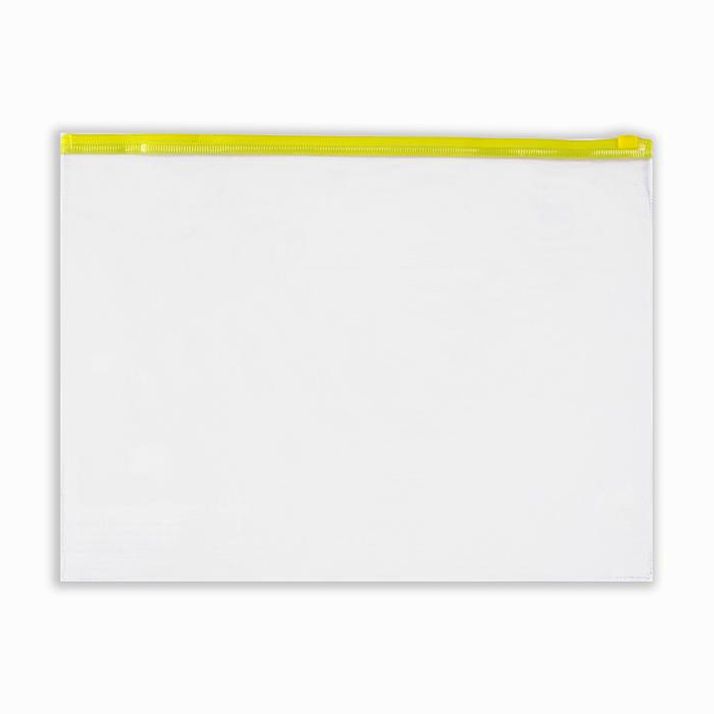 Папка-конверт на ZIP-молнии А4, 120 мкм, Calligrata, прозрачный, микс артикул анонс 548617