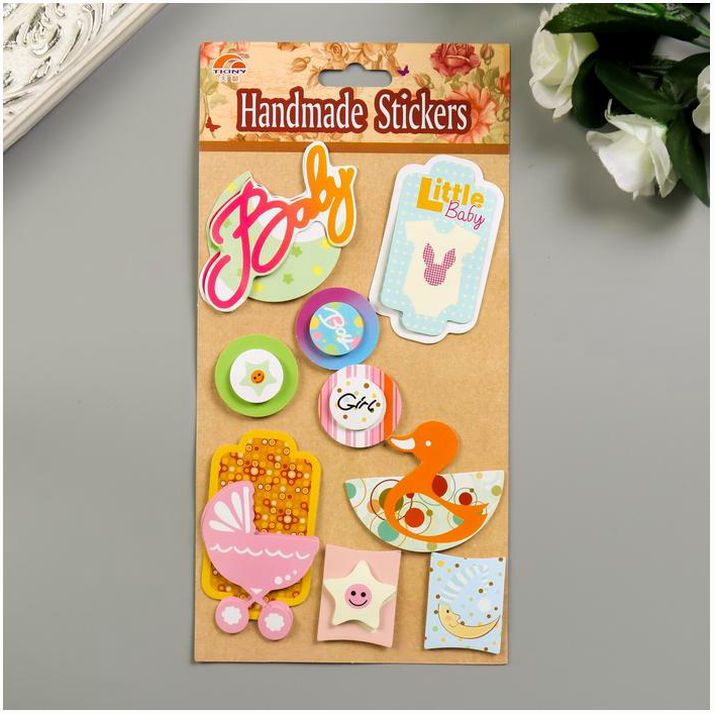 Наклейка картон 2D 