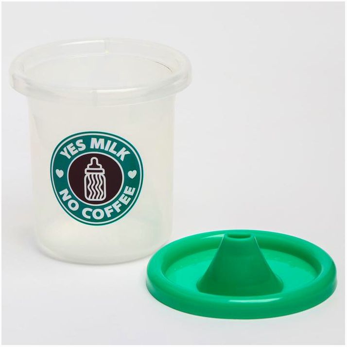 Картинка Поильник детский с твёрдым носиком Yes milk, 200 мл. (№5399885) от магазина Мир детей Товары для Новорожденных