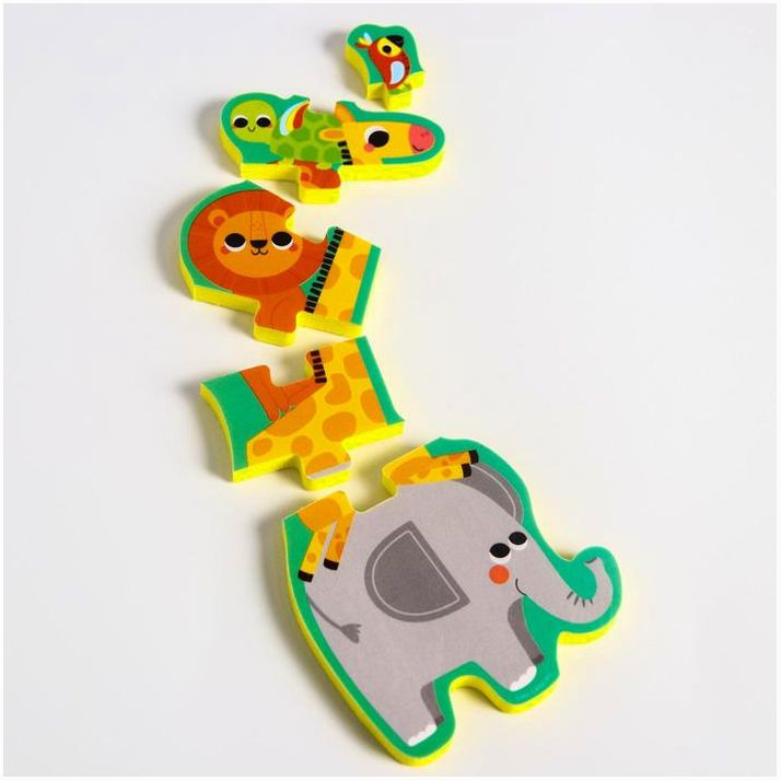 № 5302620 Мягкий пазл для малышей «Пирамидка: Африка», 5 деталей, Крошка Я