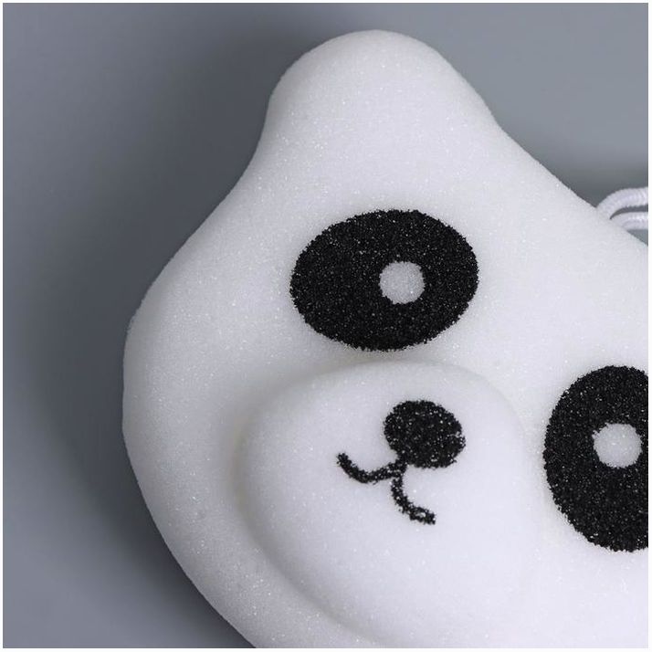 Картинка Губка для тела Доляна «Панда», цвет белый (№7786873) от магазина Мир детей Товары для Новорожденных