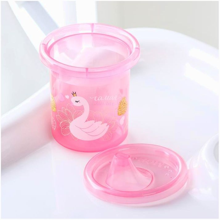 Картинка Поильник детский «Самая милая» с твёрдым носиком 200 мл, цвет розовый (№3721465) от магазина Мир детей Товары для Новорожденных