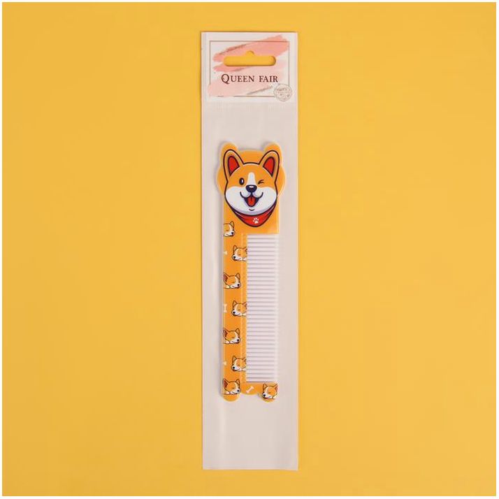 Картинка Расчёска фигурная «Корги», 14,7 ? 3,8 см (№6852795) от магазина Мир детей Товары для Новорожденных