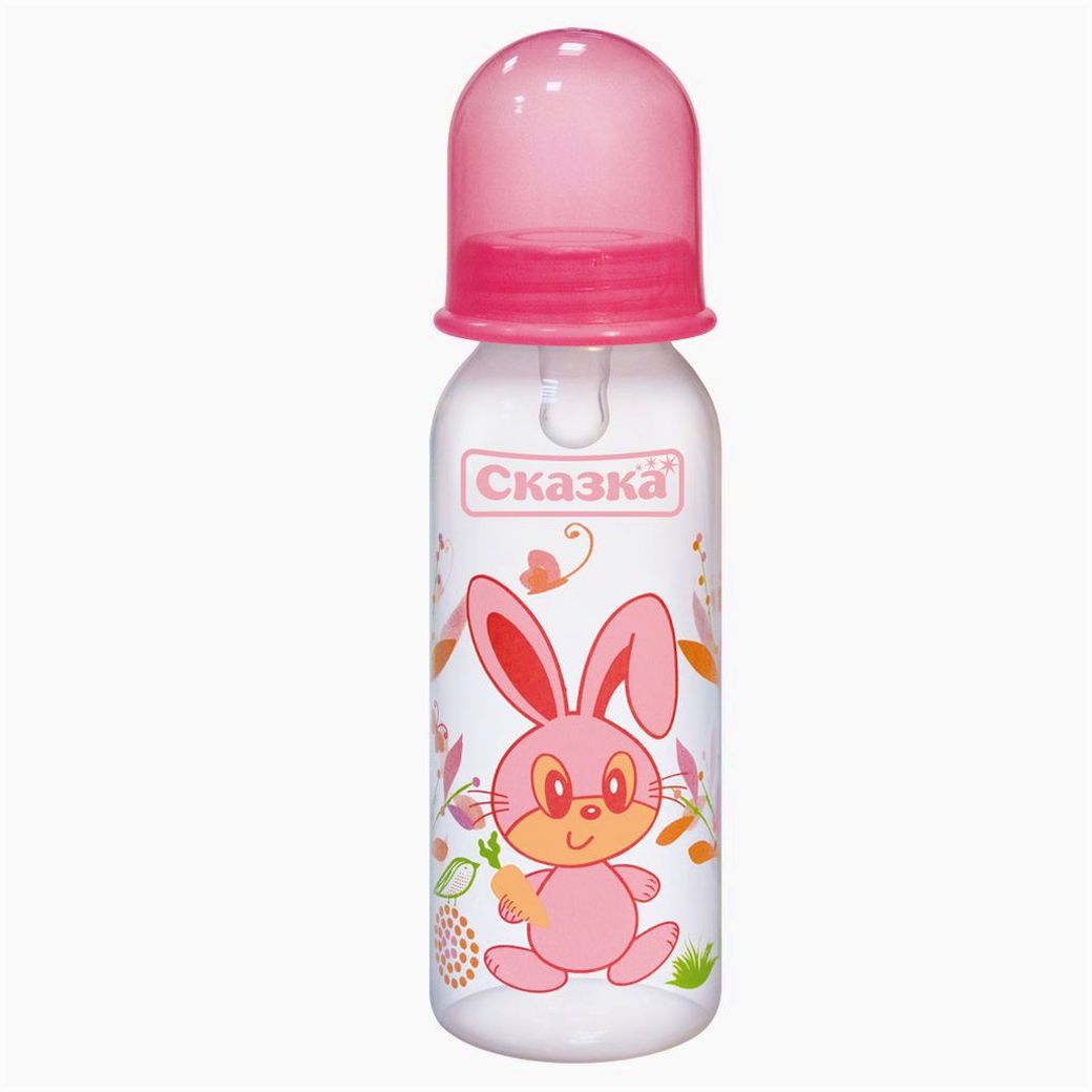 № 1154С Бутылочка классическая (пластик, силиконовая соска)